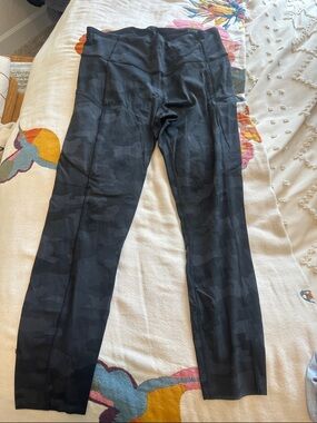 lululemon athletica Black Camo Leggings